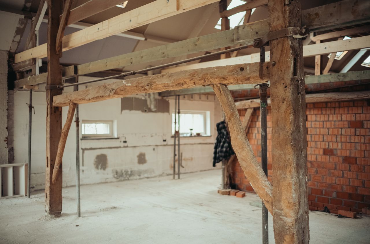 Future living room and kitchen
