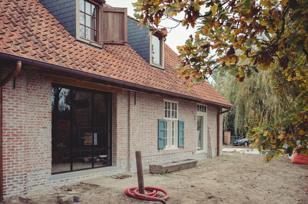 Old brickwork repointed
