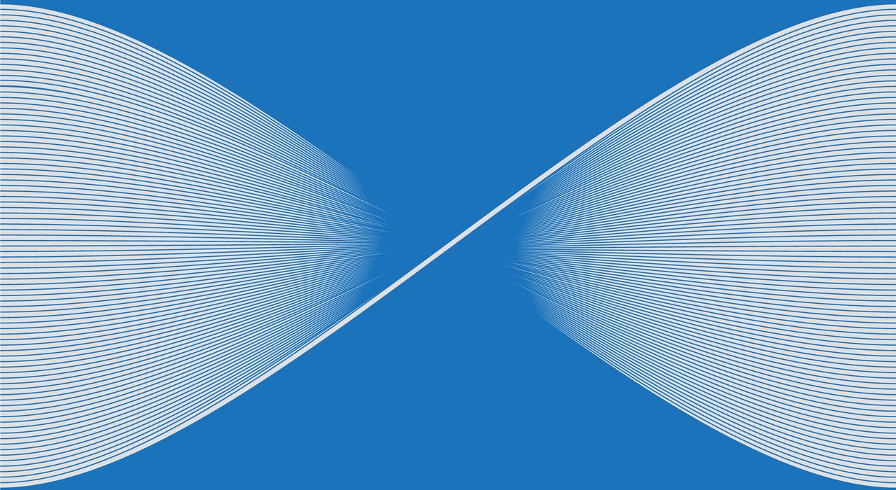 Abstract image representing an infinite wave