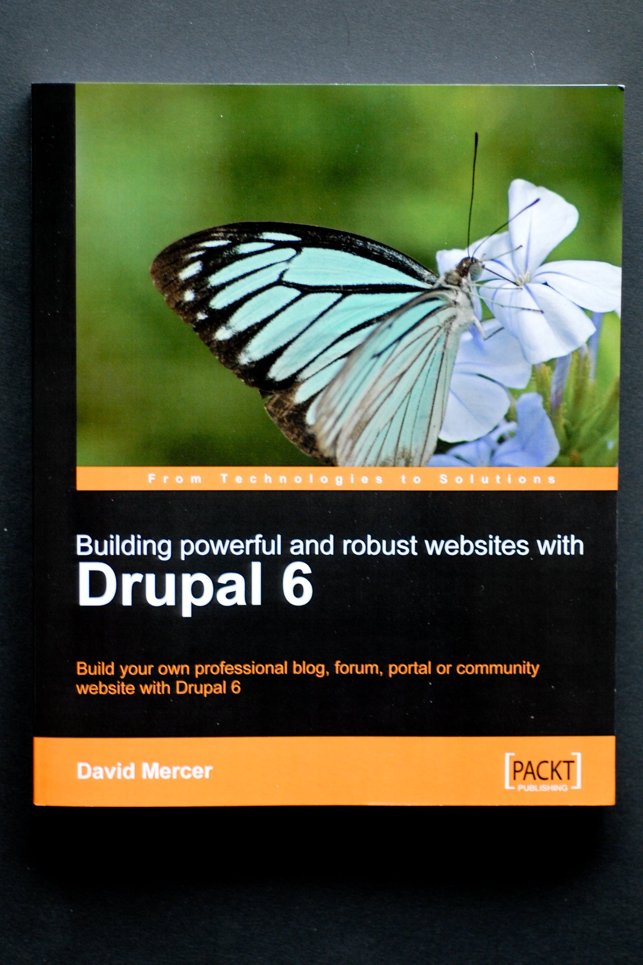 The book cover of "Building Powerful and Robust Websites with Drupal 6" by David Mercer, published by Packt.