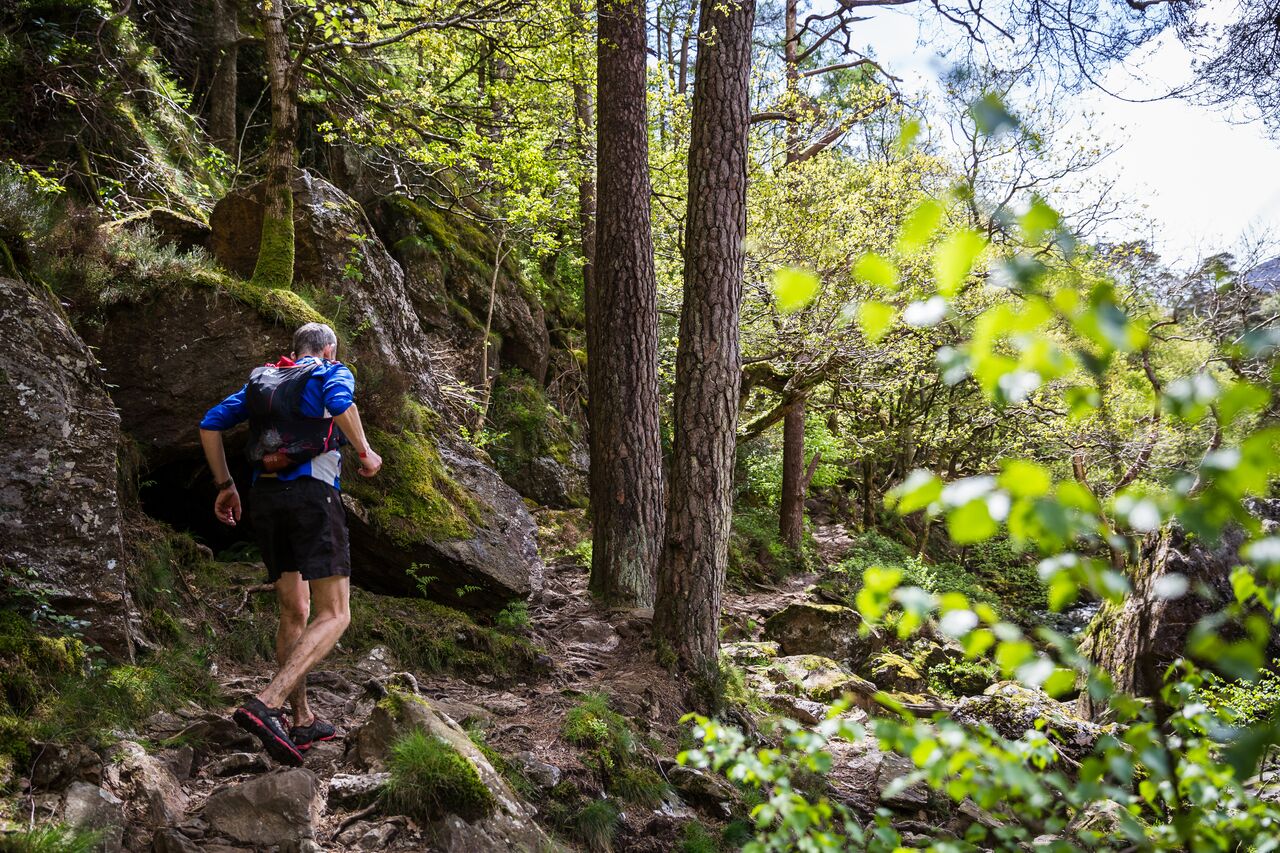 A photo of a runner at the Ultra-trail Snowdonia ultramarathon