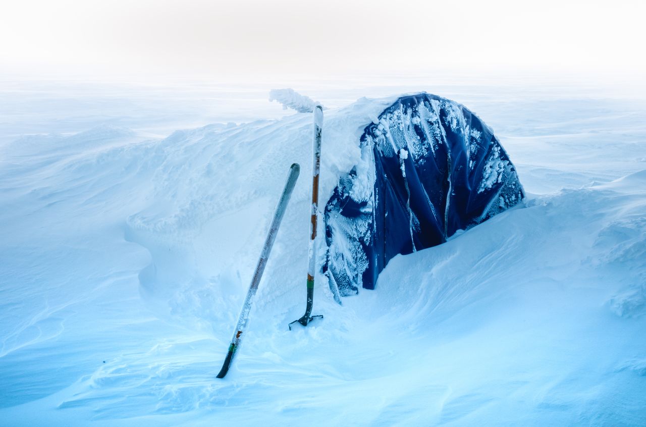 The small entrance into the glacier.