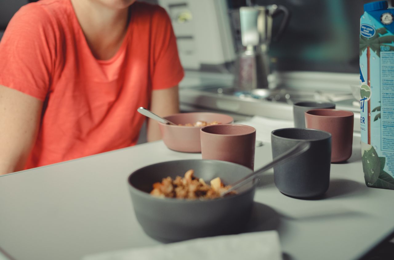 Breakfast in the van
