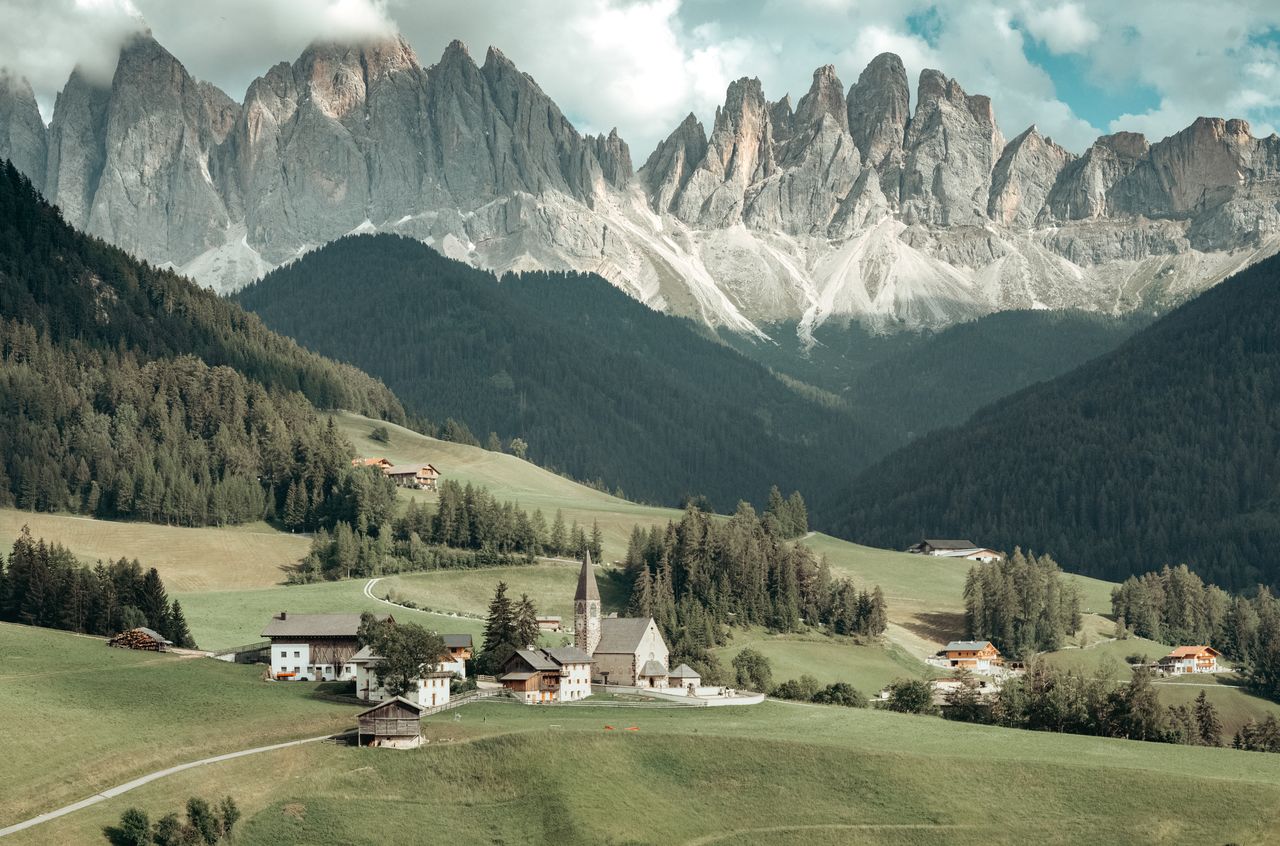 Santa maddalena church in funes