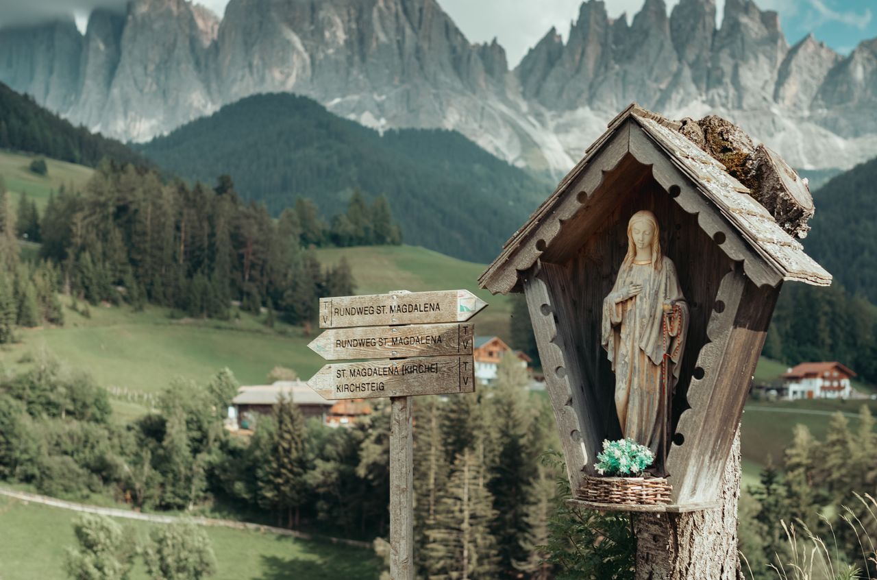 Santa maddalena church in funes