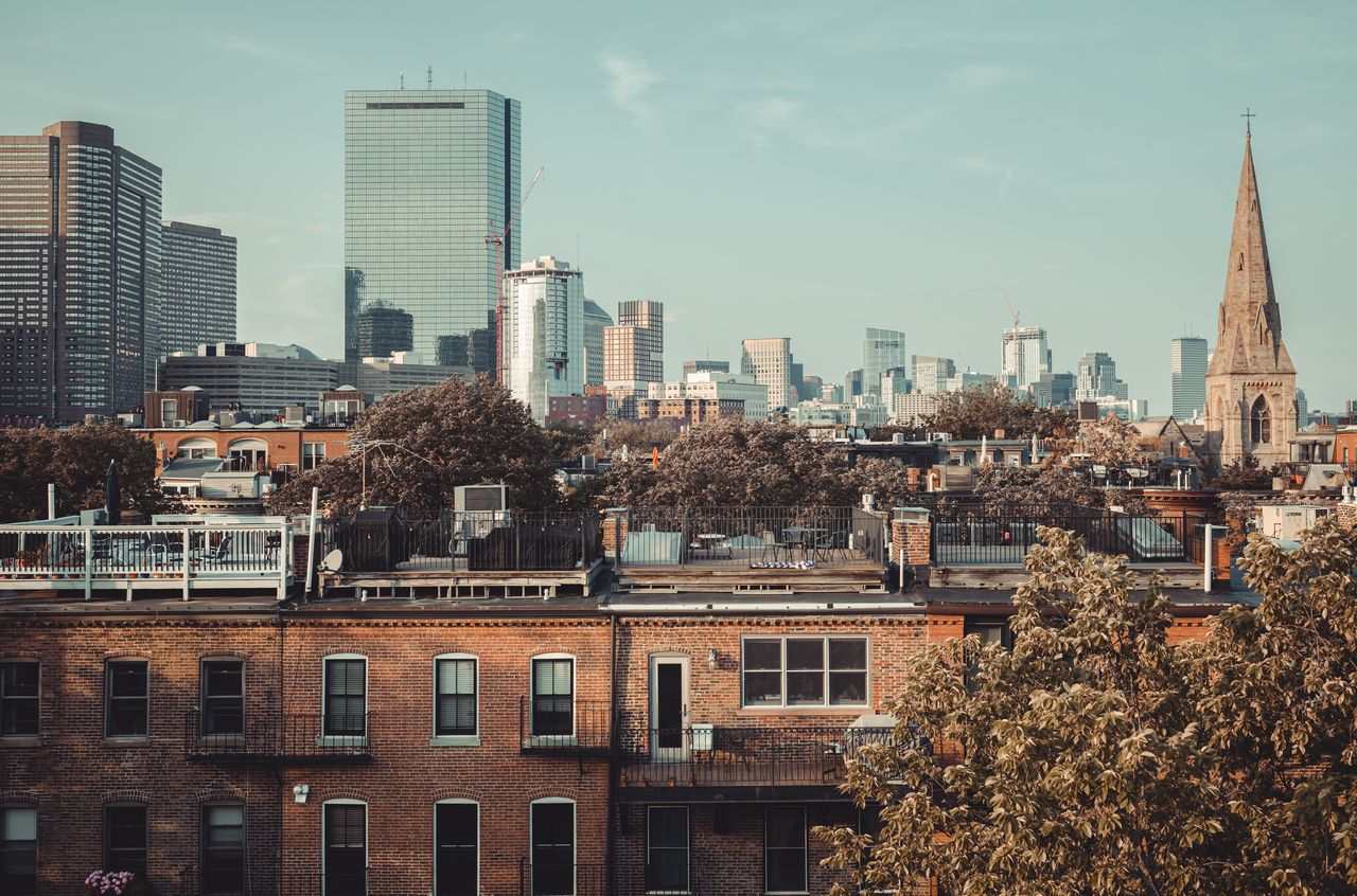 The skyline of Boston.