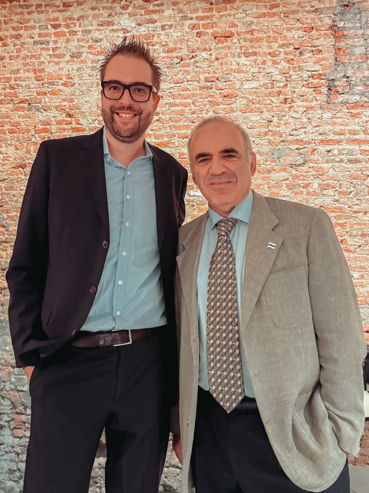 Dries Buytaert and Garry Kasparov.