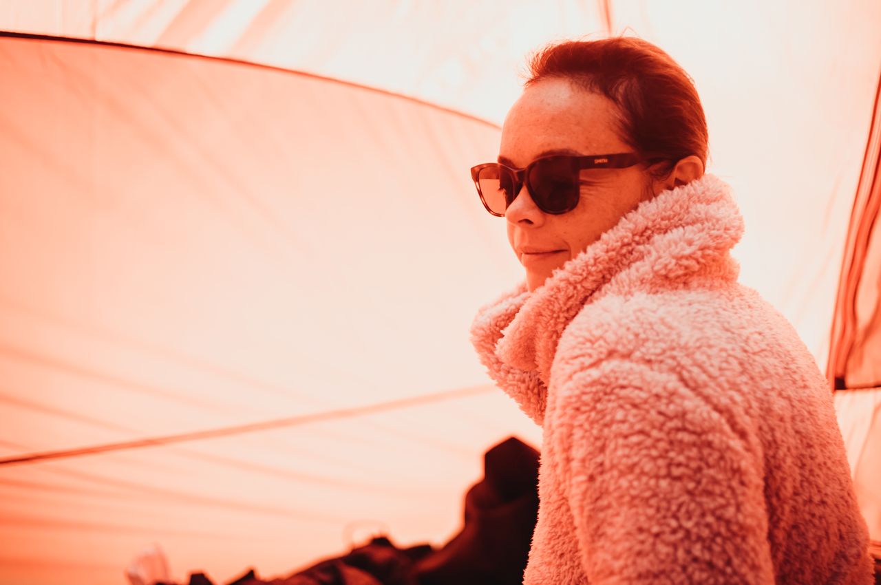 Waking up camping in style