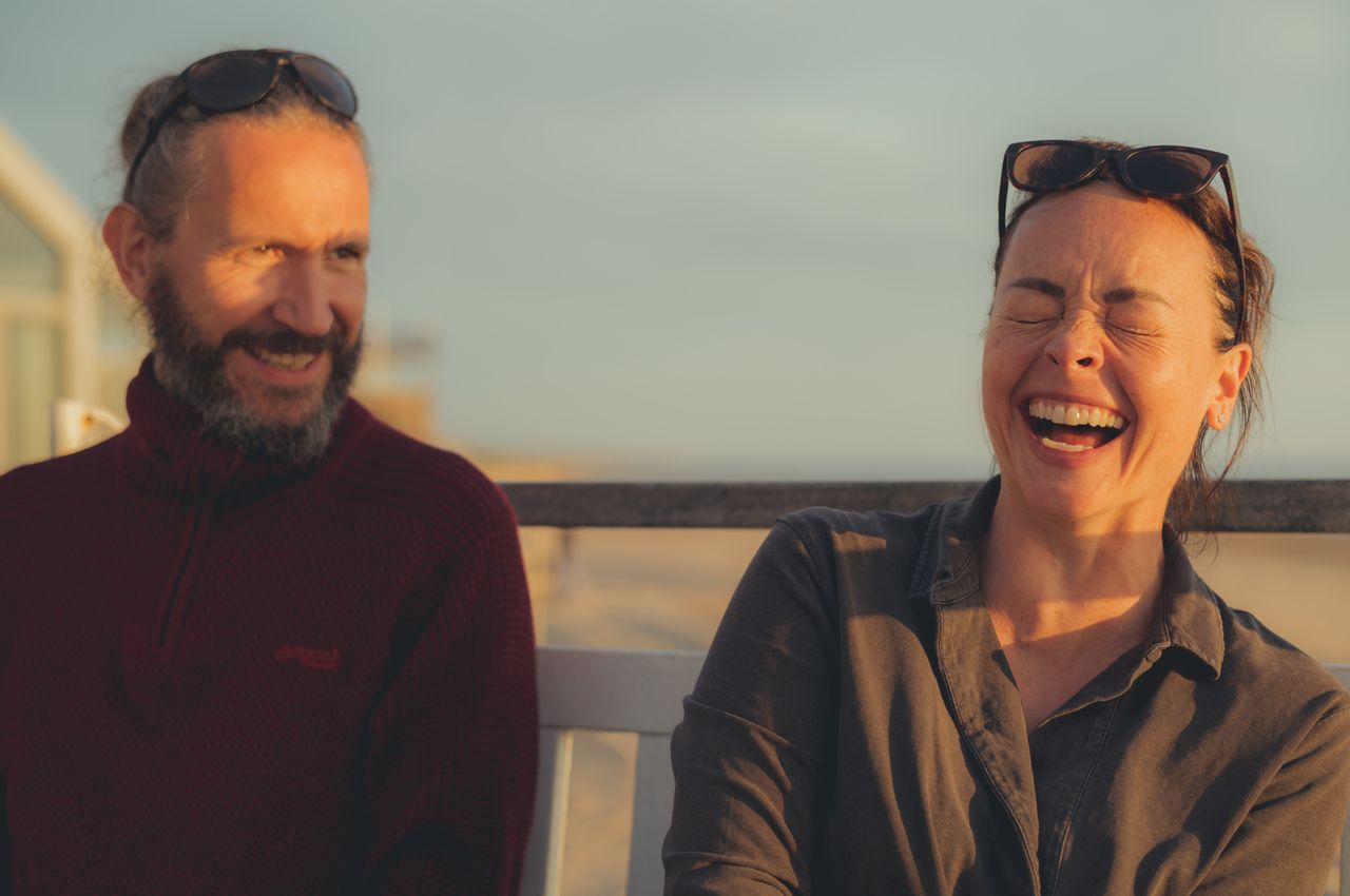 Vanessa bursts into laughing.