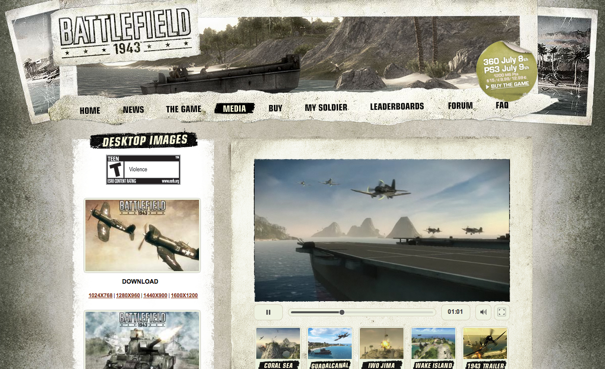 A military aircraft takes off from an aircraft carrier while other planes fly in formation over the ocean.