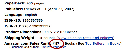 Amazon sales rank of a Drupal-related book is #87 in the Books category.
