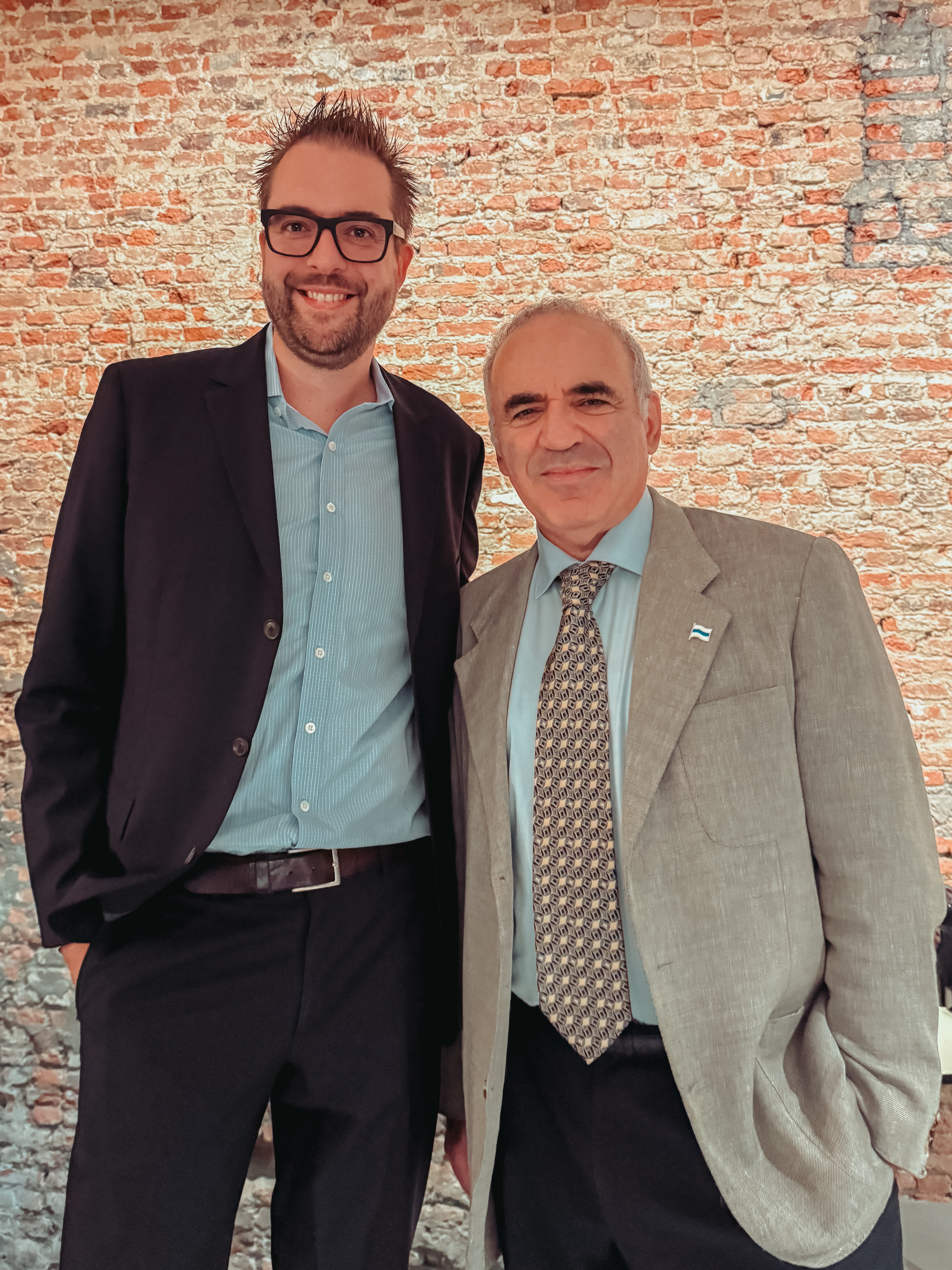Dries Buytaert and Garry Kasparov.